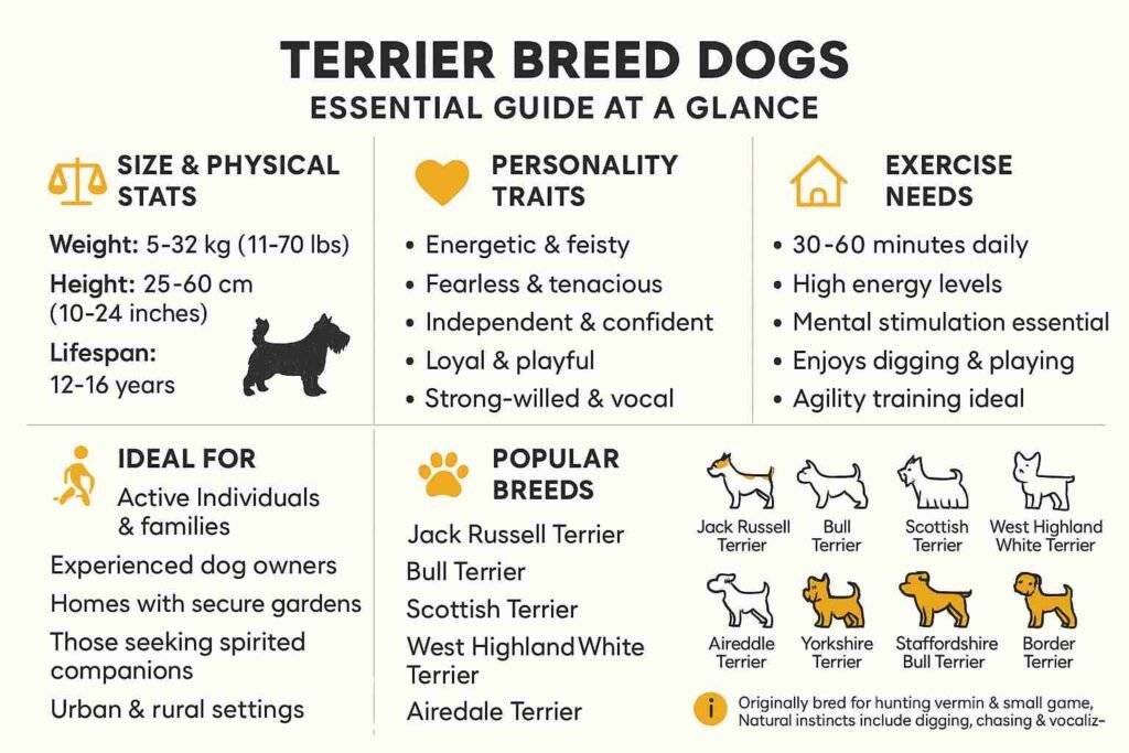 Terrier Breeds info Chart
