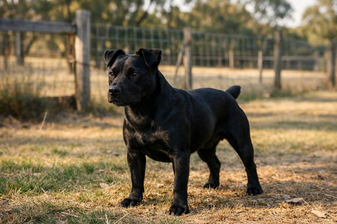 Patterdale Terrier Showing Alert Watchful Expression Typical Of Breed