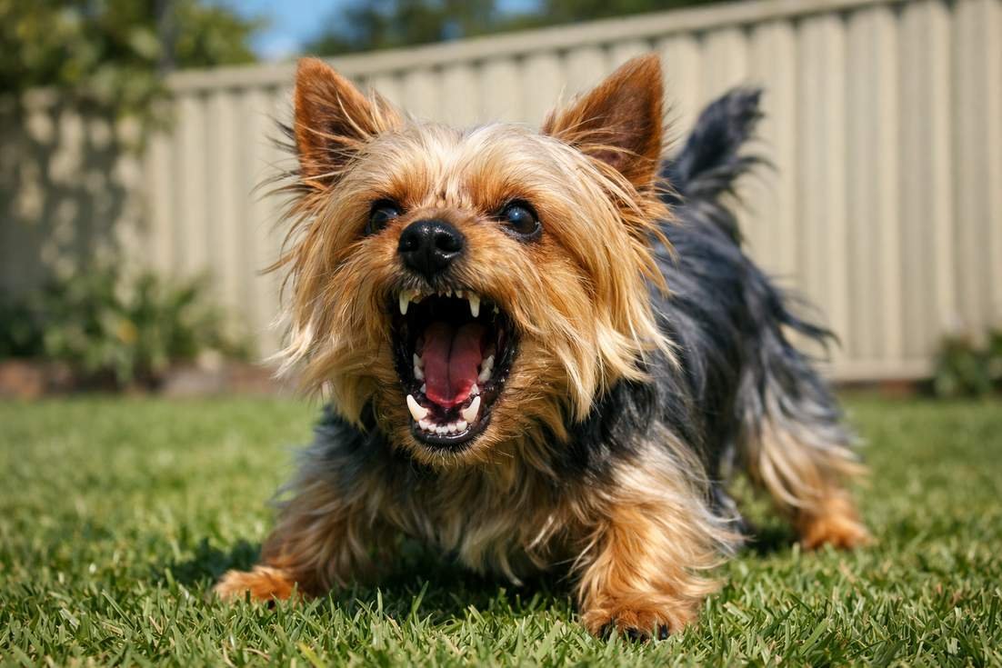australian-silky-terrier-mid-bark-showing-feisty-terrier-attitude Australian Silky Terrier Mid Bark Showing Feisty Terrier Attitude