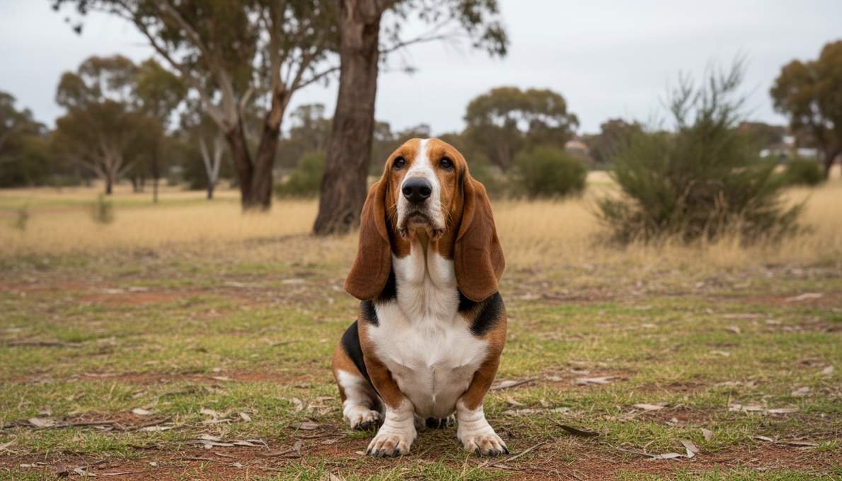 Basset Hound Training Sit