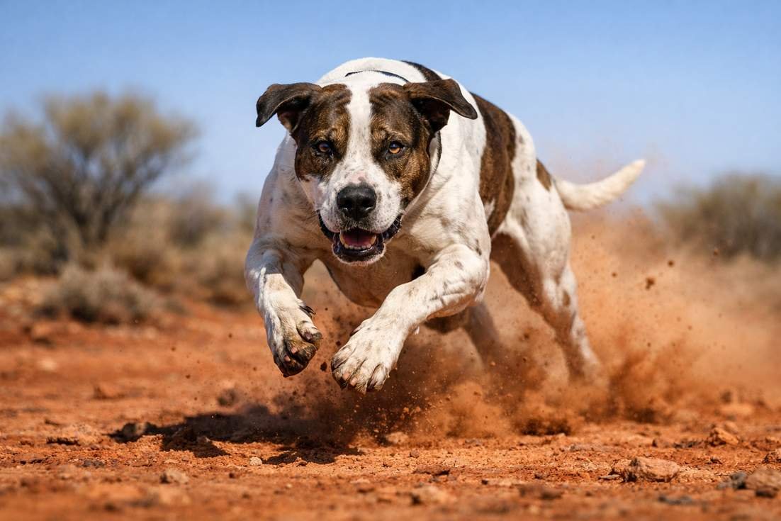 Bull Arab Running At Full Speed