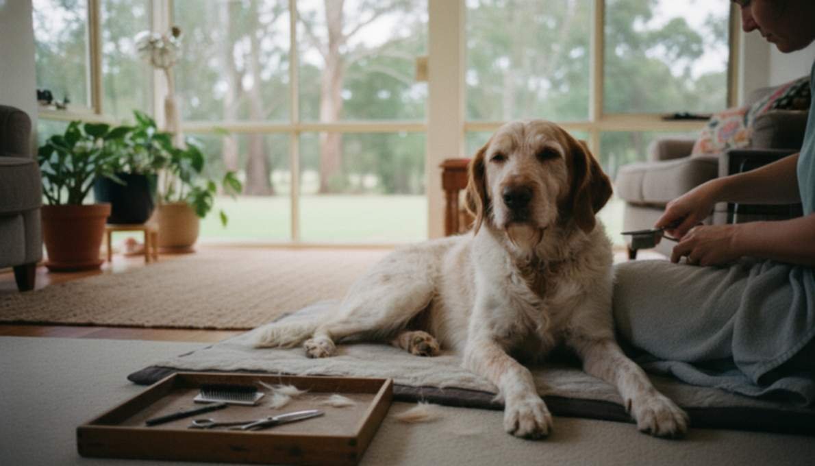 Italian Spinone Grooming Brushing