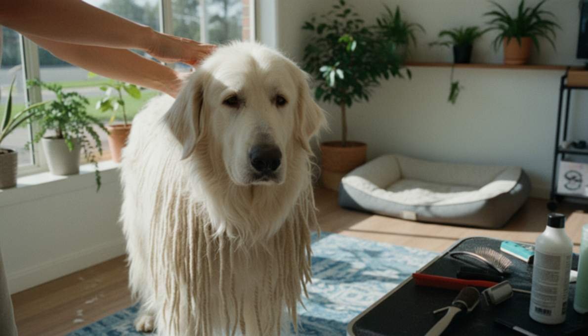 Komondor Grooming Brushing