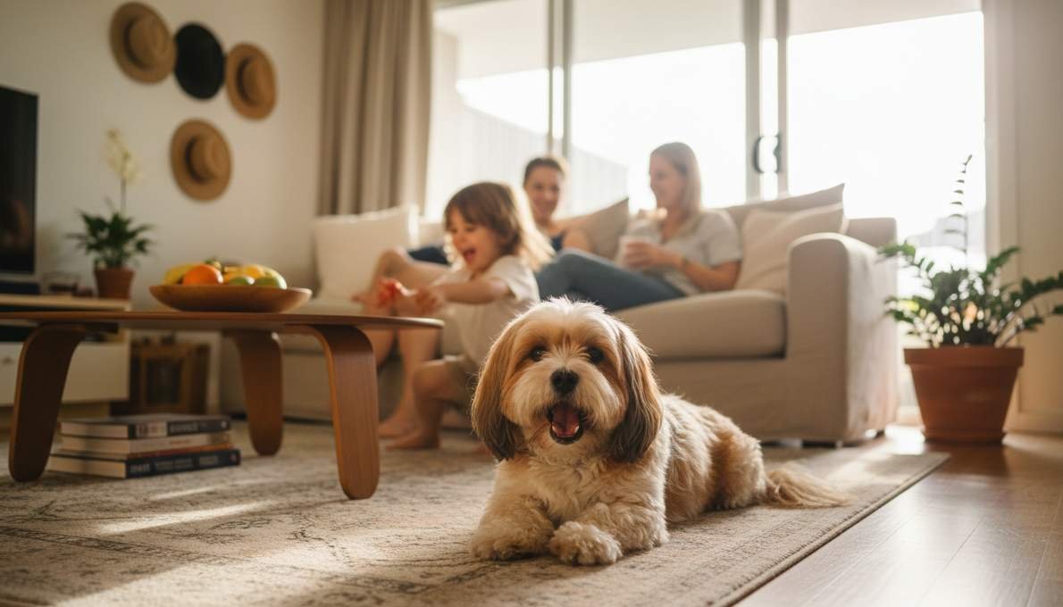 Lhasa Apso Family Lifestyle