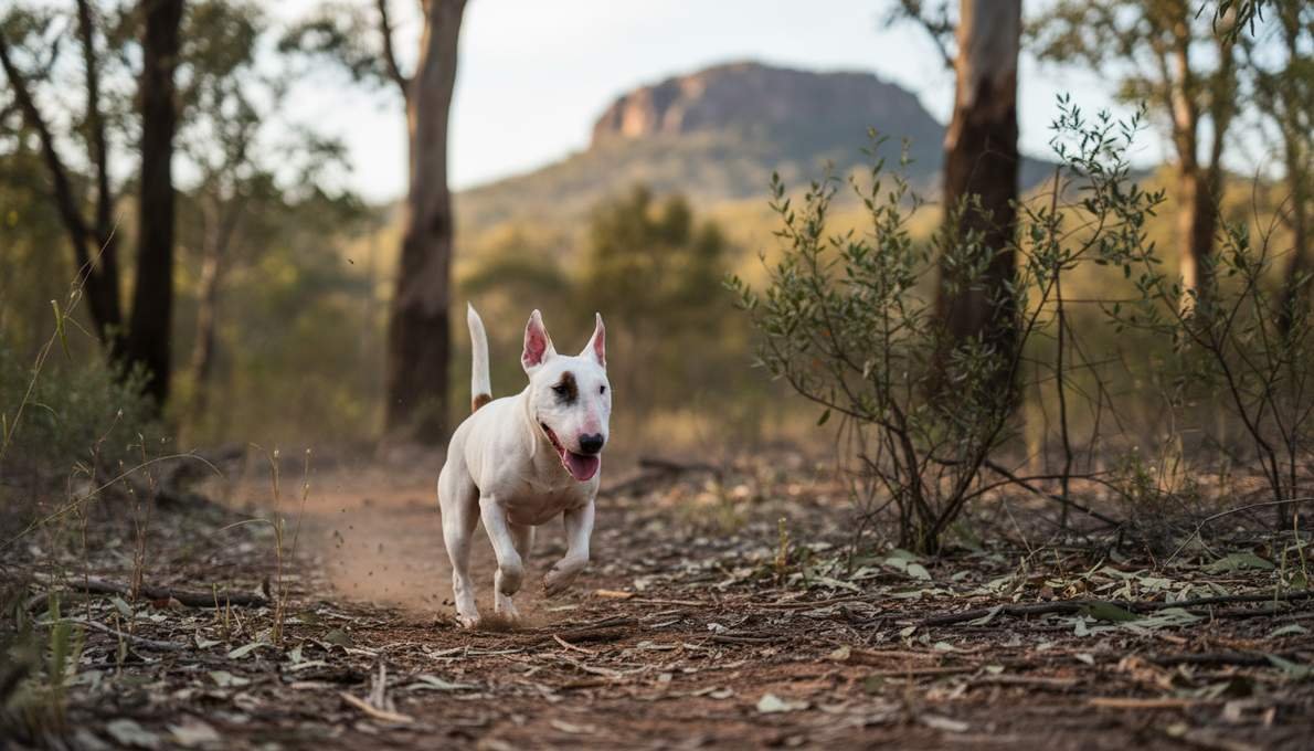 Miniature Bull Terrier Exercise Running