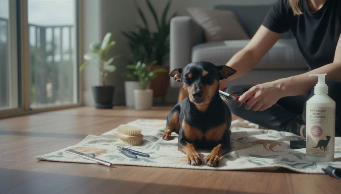 Miniature Pinscher Grooming Brushing