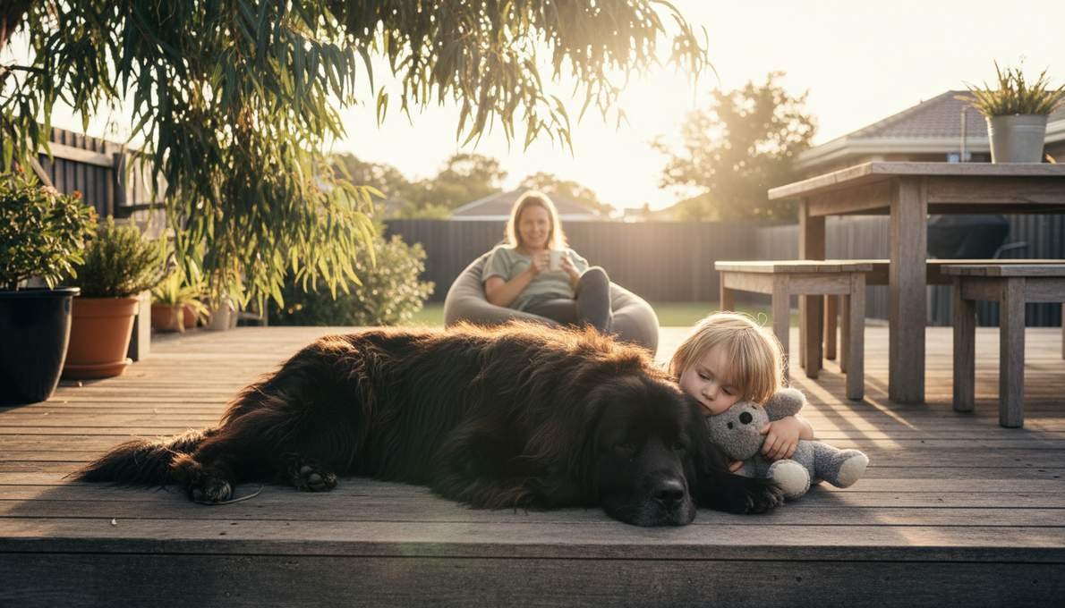 Newfoundland Dog Family Lifestyle