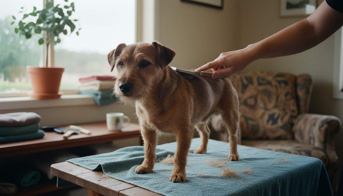 Norfolk Terrier Grooming Brushing