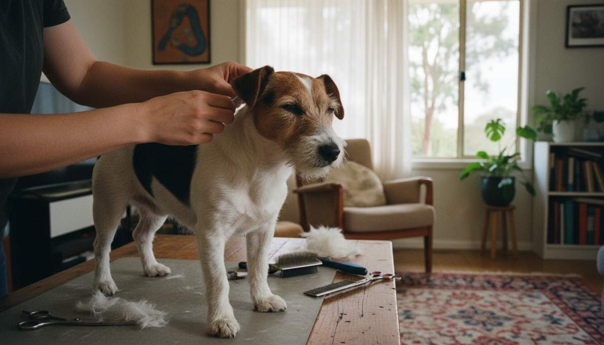 Parson Russell Terrier Grooming Brushing