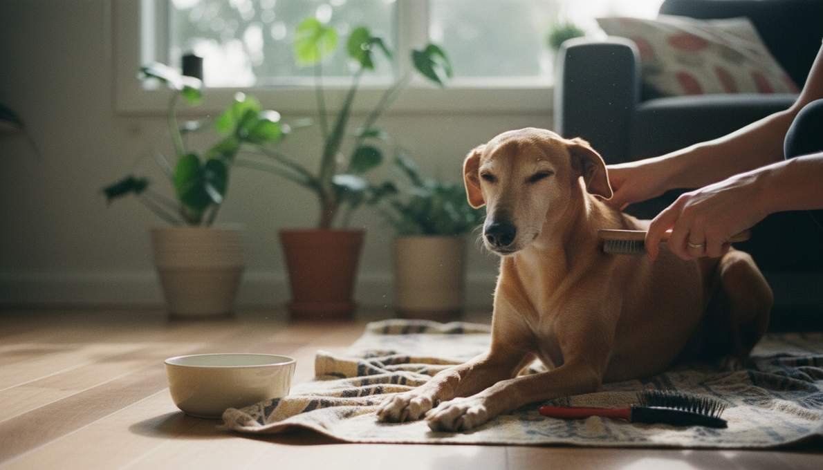 Pharaoh Hound Grooming Brushing