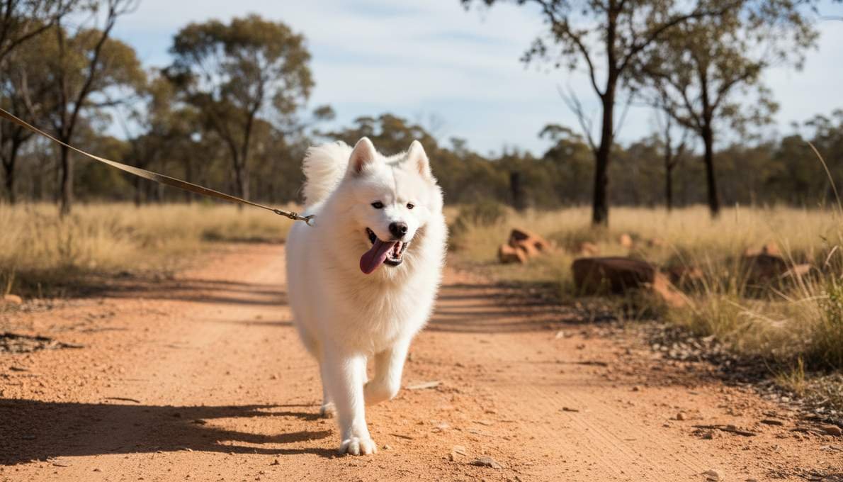 Samoyed Exercise Running