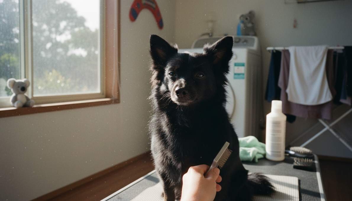 Schipperke Grooming Brushing