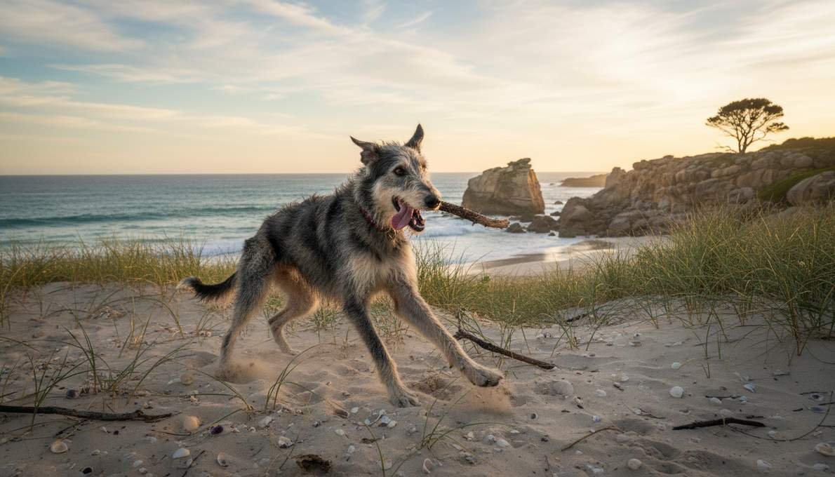 Scottish Deerhound Temperament Playing