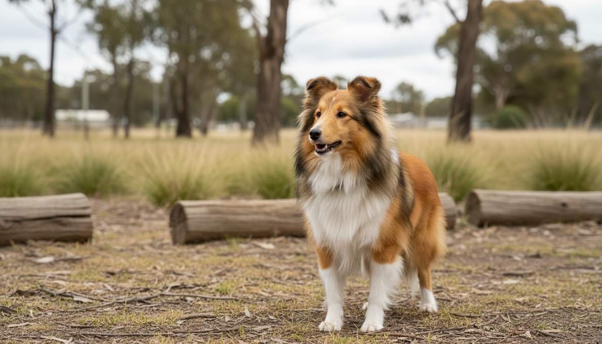 Sheltie Training Sit