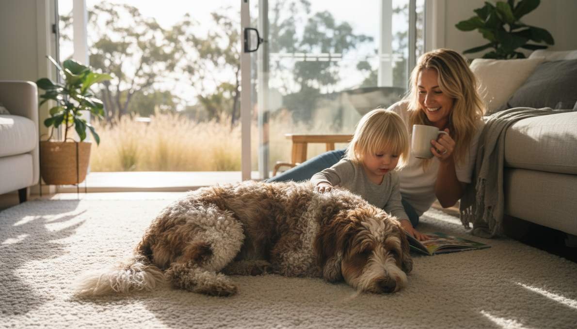 Spanish Water Dog Family Lifestyle