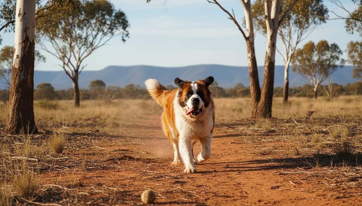 st-bernard-exercise-running St Bernard Exercise Running