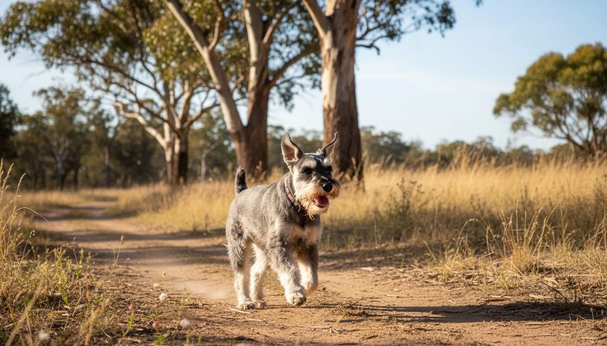standard-schnauzer-exercise-running Standard Schnauzer Exercise Running