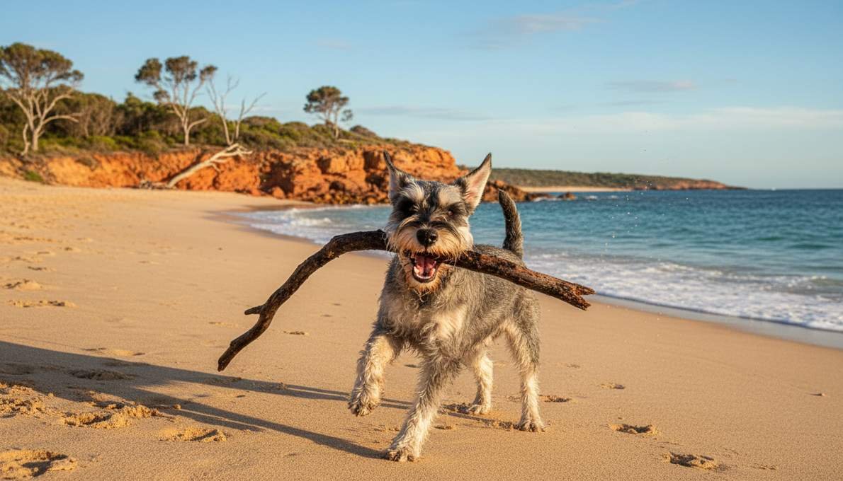 standard-schnauzer-temperament-playing Standard Schnauzer Temperament Playing