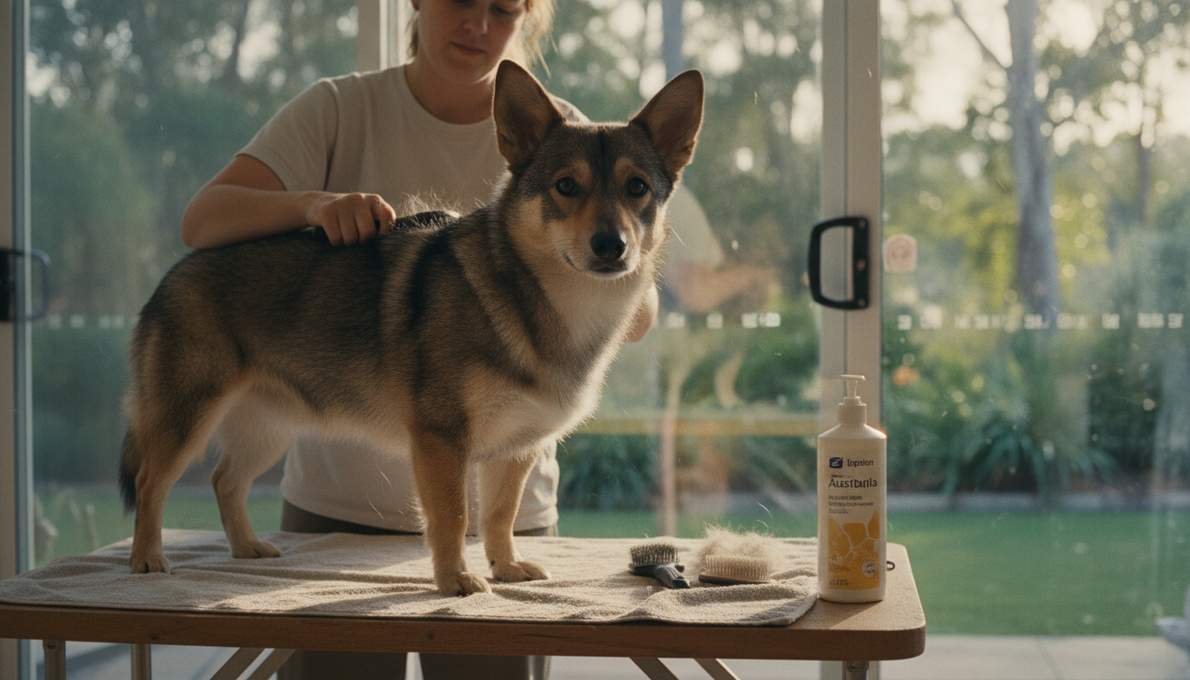 Swedish Vallhund Grooming Brushing
