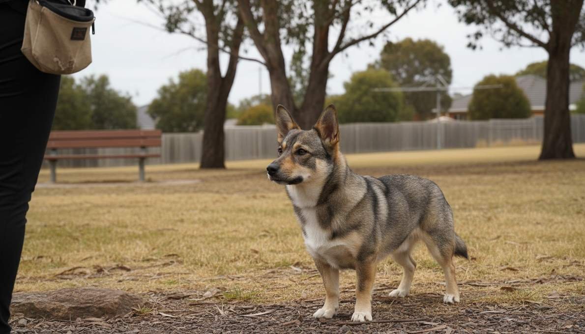 Swedish Vallhund Training Sit