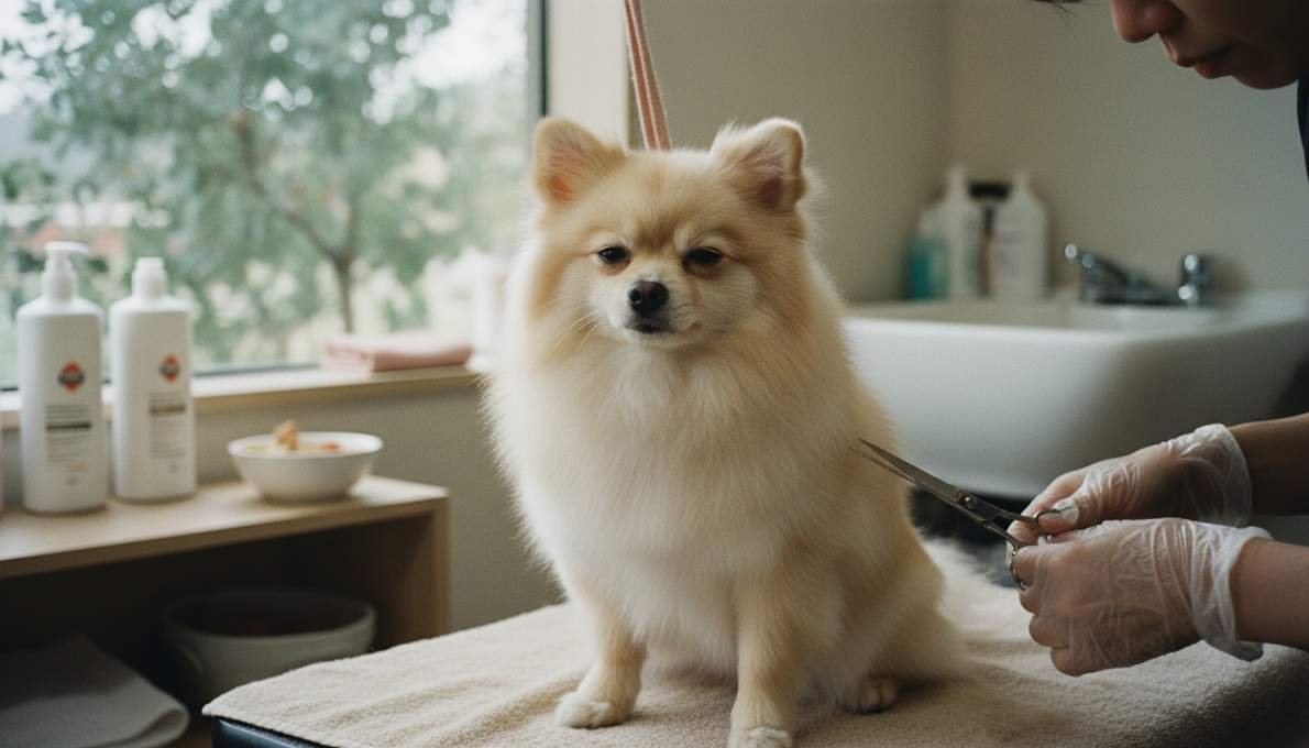 Teacup Pomeranian Grooming Brushing