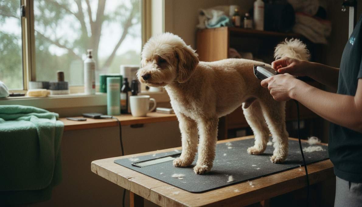 Toy Poodle Grooming Brushing