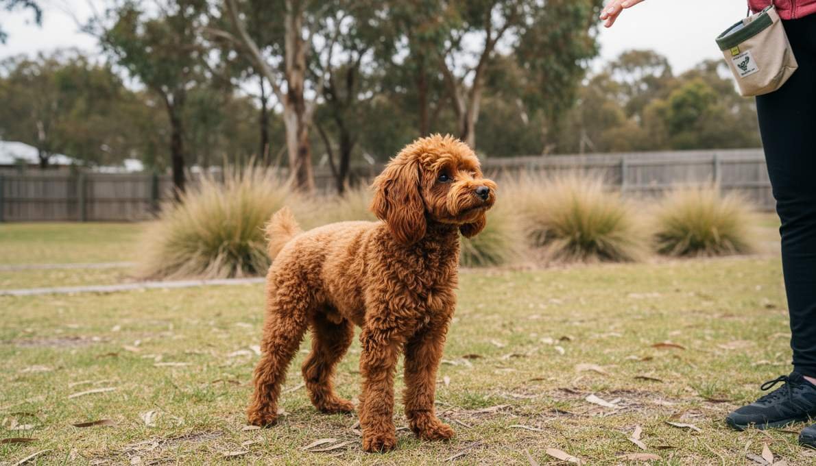 Toy Poodle Training Sit