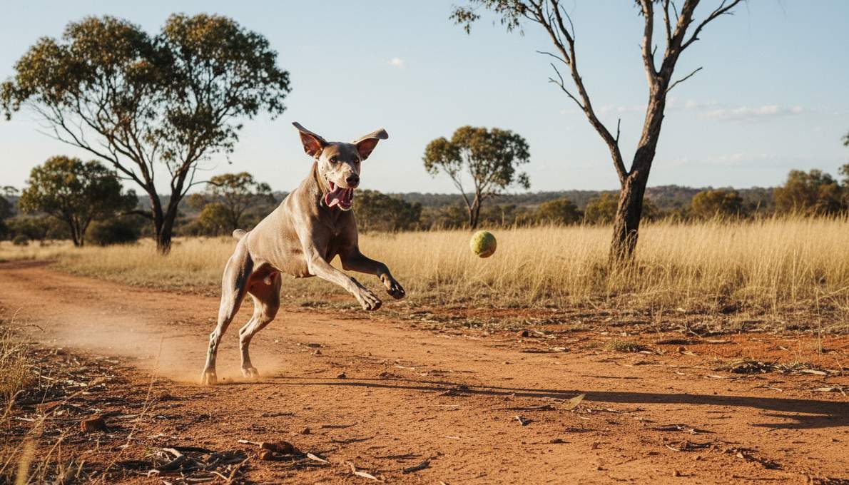 weimaraner-temperament-playing Weimaraner Temperament Playing