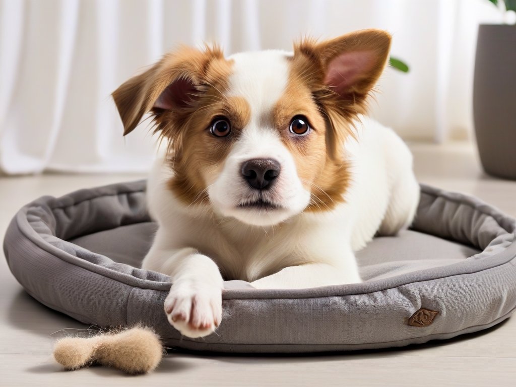 Dog On Bed