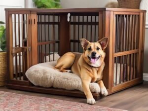 Dog in Crate