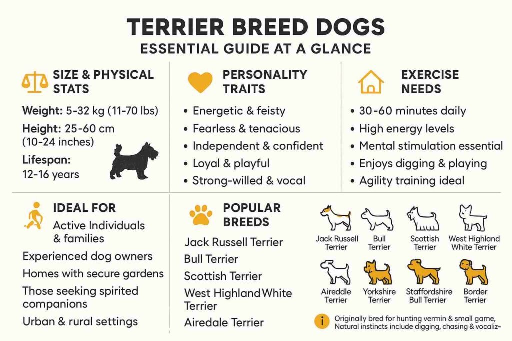 Terrier Breeds info Chart
