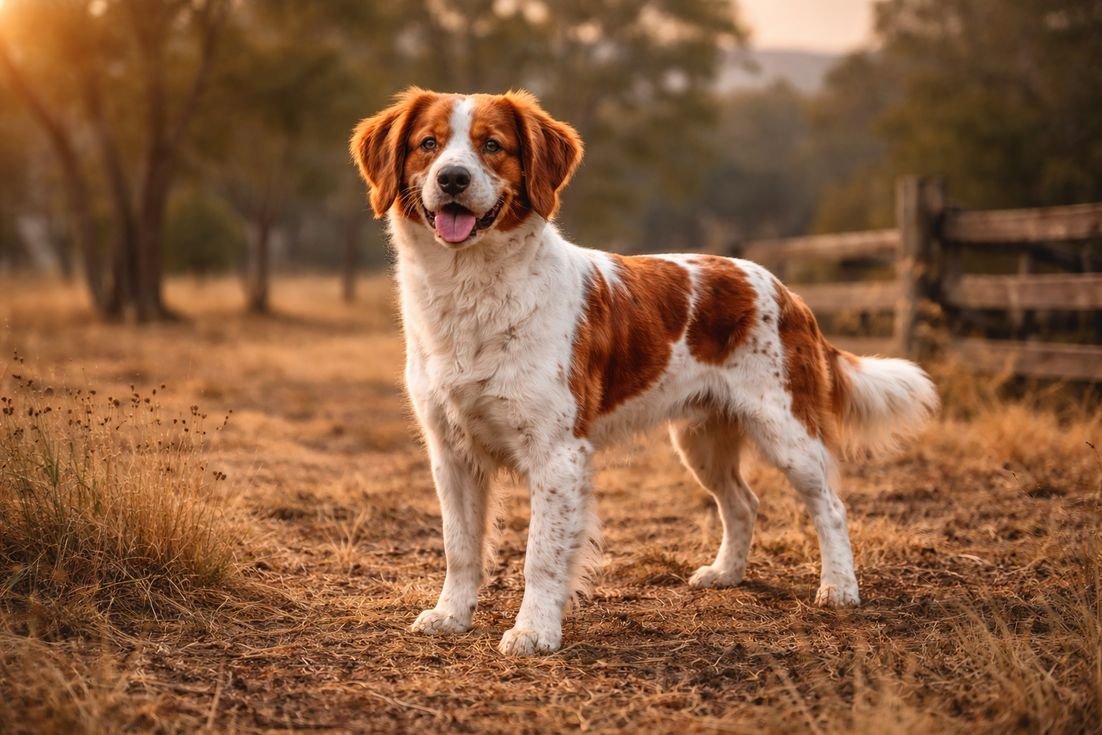Brittany-Spaniel-Breed-in-farm Brittany Spaniel Breed in farm