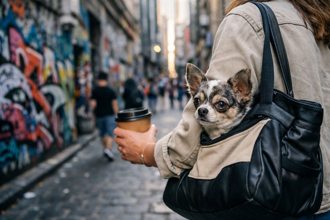 Chihuahua-merle-coat-in-carrier-bag-Melbourne-Hosier-Lane-street-art Chihuahua Merle Coat In Carrier Bag Melbourne Hosier Lane Street Art