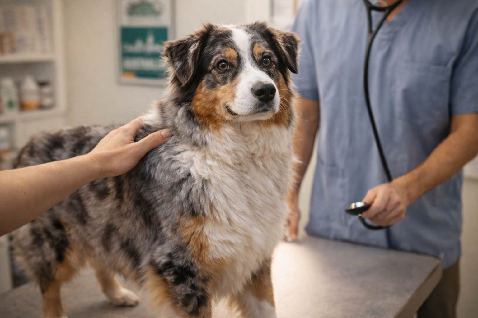 australian shepherd vet checkup